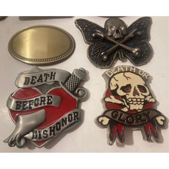 Vintage Lot of 12 Assorted Different Country and Western Wear Style Belt Buckles - Picture 6 of 9